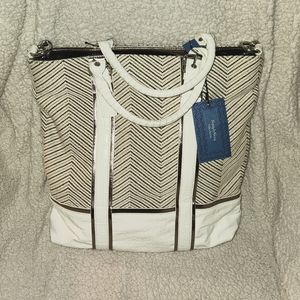 Simply Vera Wang Stiched Tote